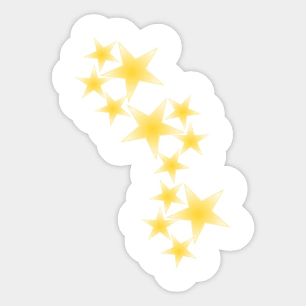 Golden stars Sticker by andersonartstudio